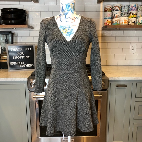 Free People Dresses & Skirts - Free People | Fit and Flare Tweed Skater Dress
